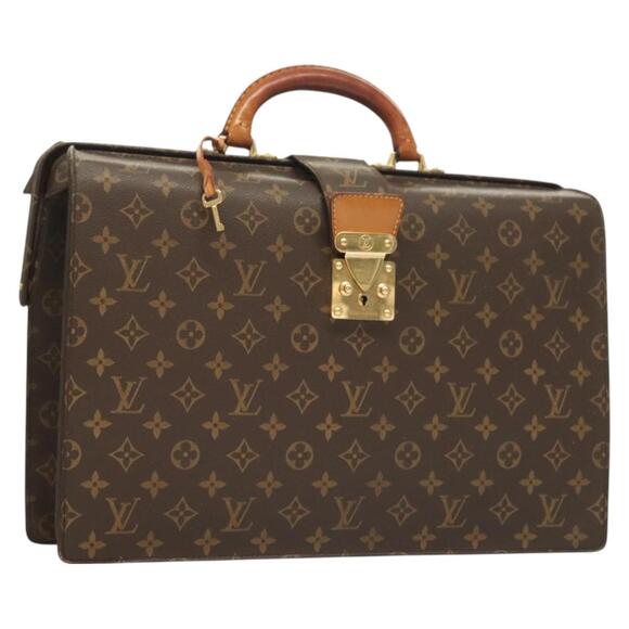 LOUIS VUITTON Monogram Serviette Fermoir Business Bag M53305 - Picture 1 of 16